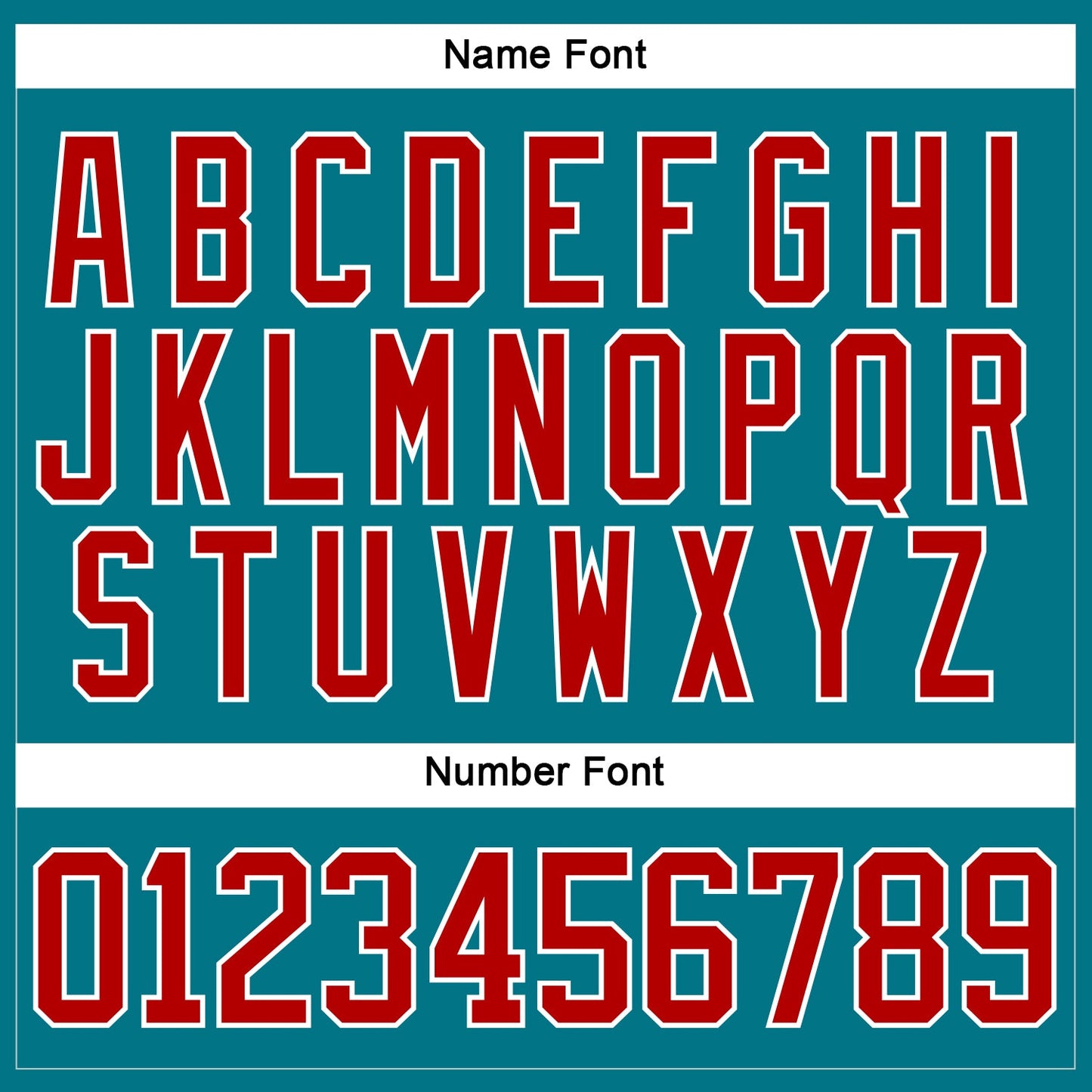 Custom Teal Red-White Hockey Jersey view 5