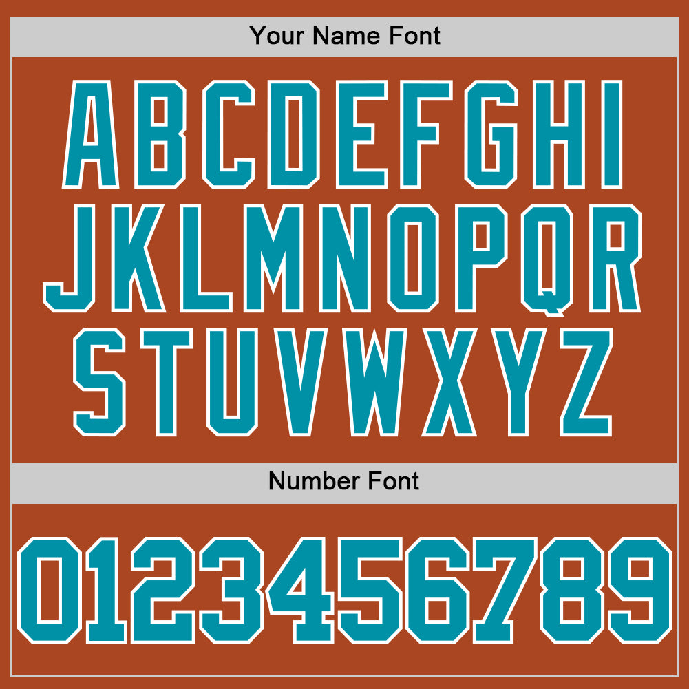 Custom Texas Orange Teal-White Authentic Basketball Jersey view 4