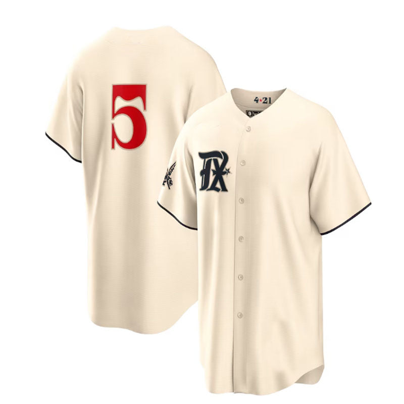 Texas Rangers #5 Corey Seager Cream 2023 City Connect Replica Player Jersey Baseball Jerseys - Main View