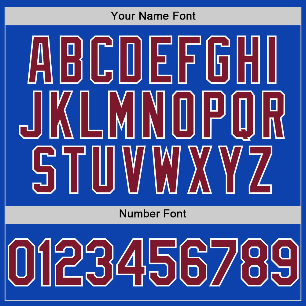 Custom Thunder Blue Crimson-White Authentic Baseball Jersey view 5