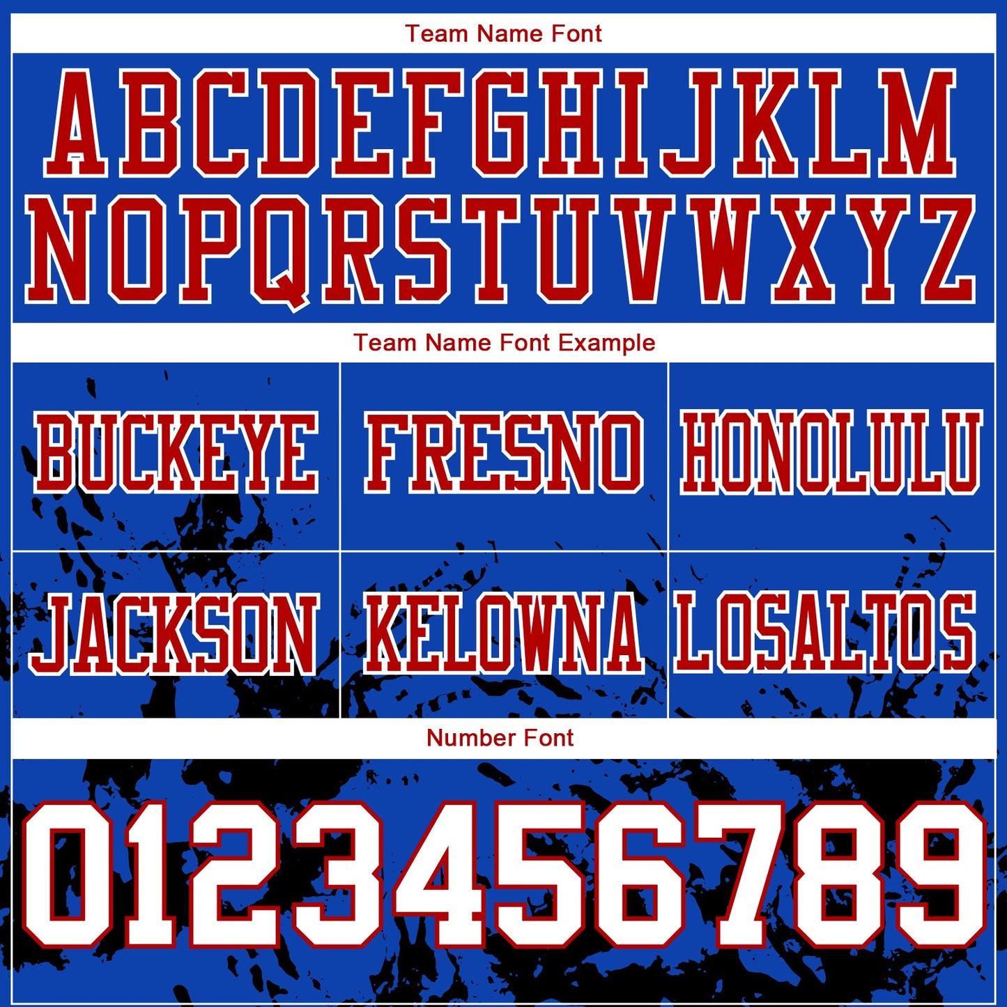 Custom Thunder Blue White Black-Red 3D Pattern Splash Authentic Football Jersey view 4