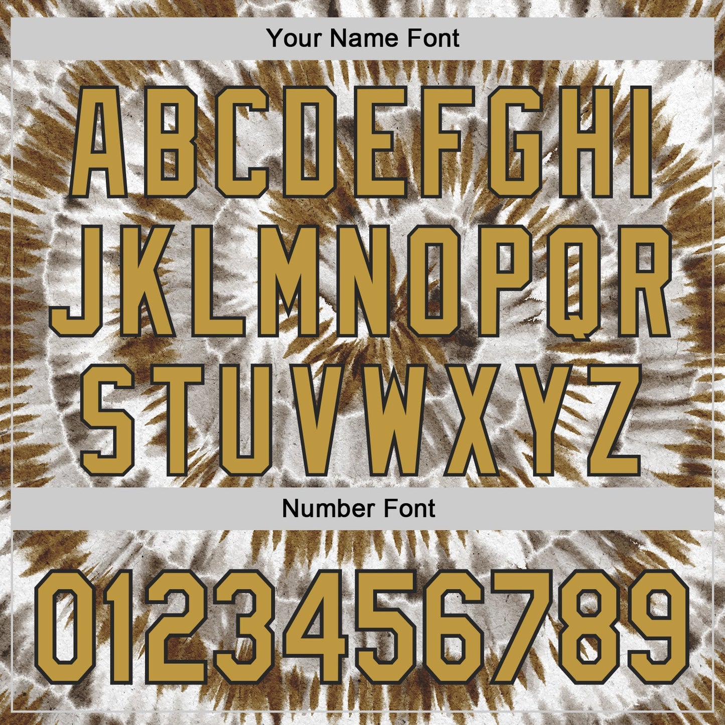 Custom Tie Dye Old Gold-Black Shibori Pattern Authentic Baseball Jersey view 5