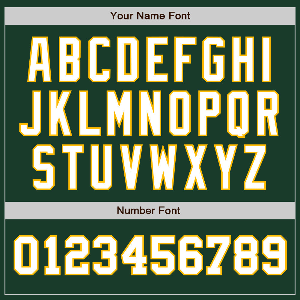 Custom Green White-Gold Authentic Two Tone Baseball Jersey view 5