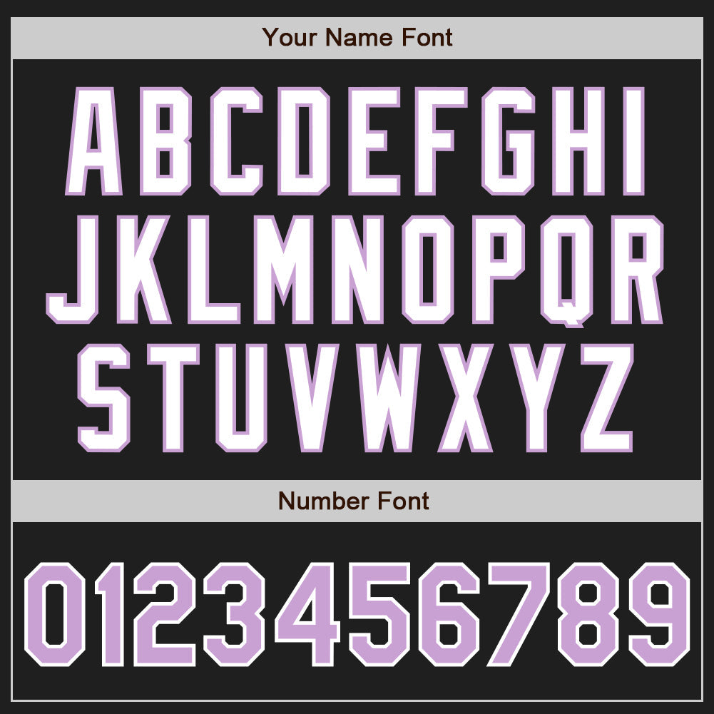 Custom Black Light Purple-White Authentic Two Tone Baseball Jersey view 5