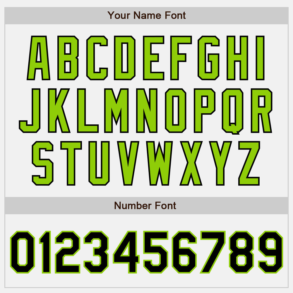 Custom White Black-Neon Green Authentic Two Tone Baseball Jersey view 5