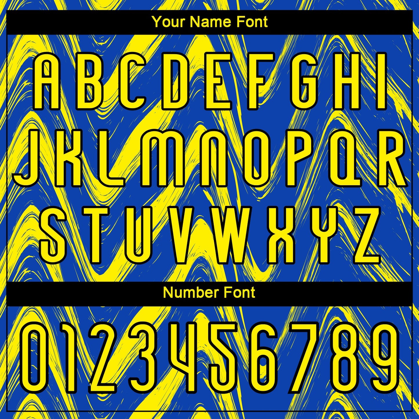 Custom Thunder Blue Light Yellow-Black Fluid Sublimation Volleyball Uniform Jersey view 6