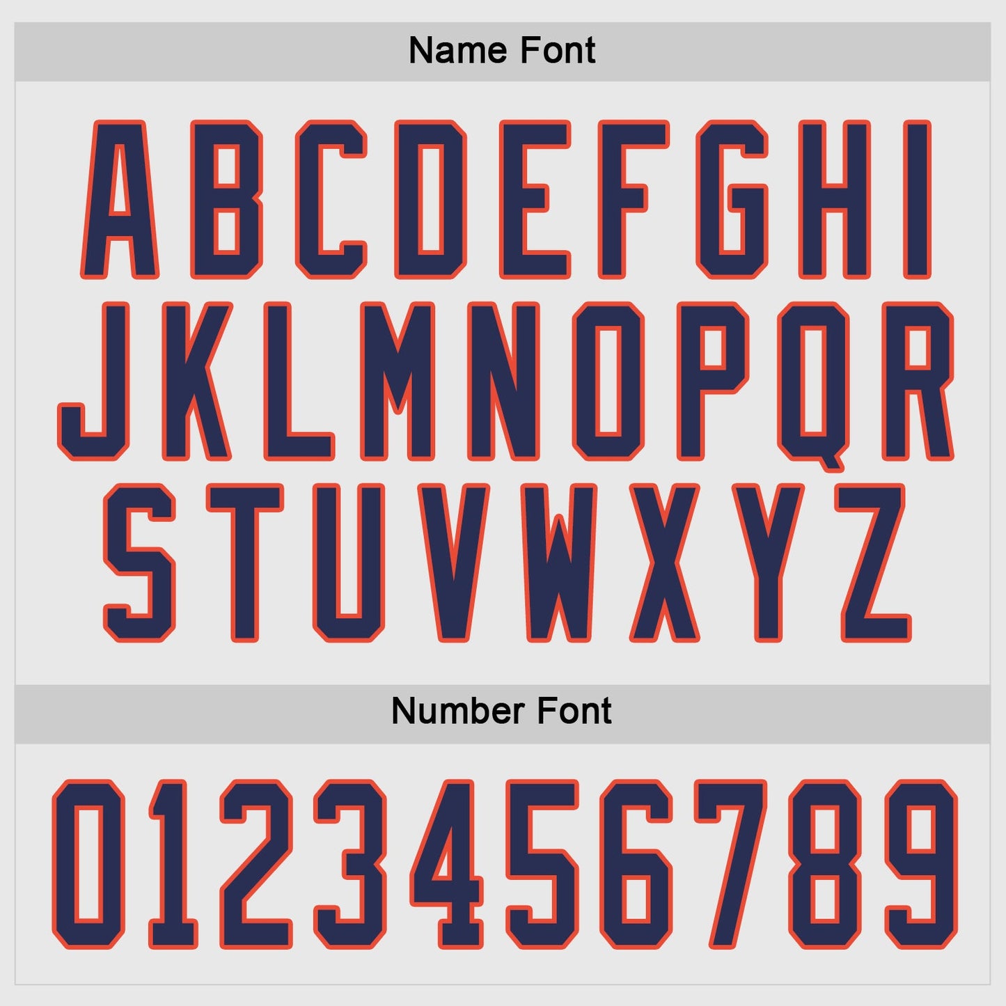 Custom White Navy-Orange Hockey Jersey view 4