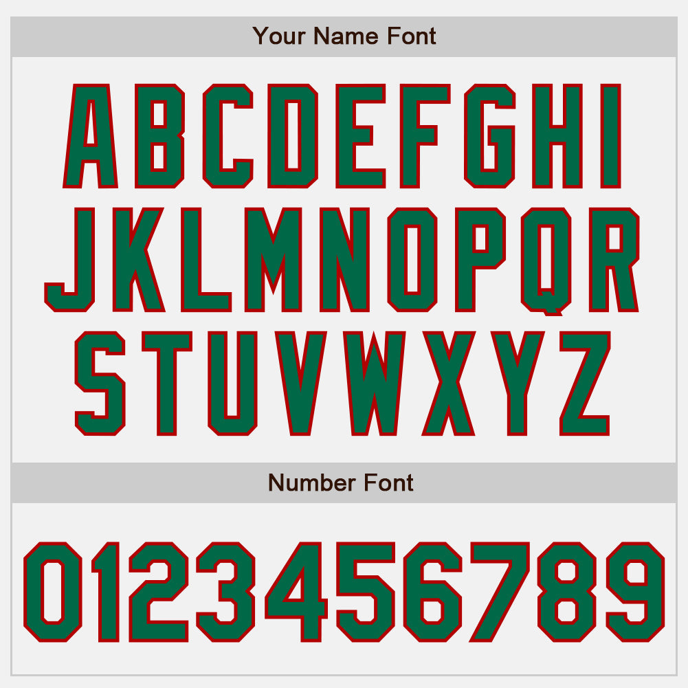 Custom White (Kelly Green Red Pinstripe) Kelly Green-Red Authentic Baseball Jersey view 5