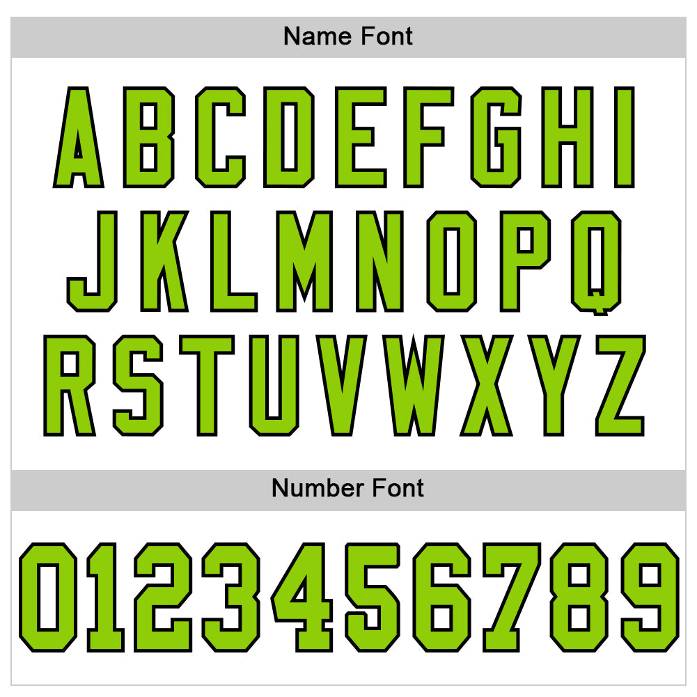 Custom White Neon Green-Black Mesh Authentic Throwback Football Jersey view 4