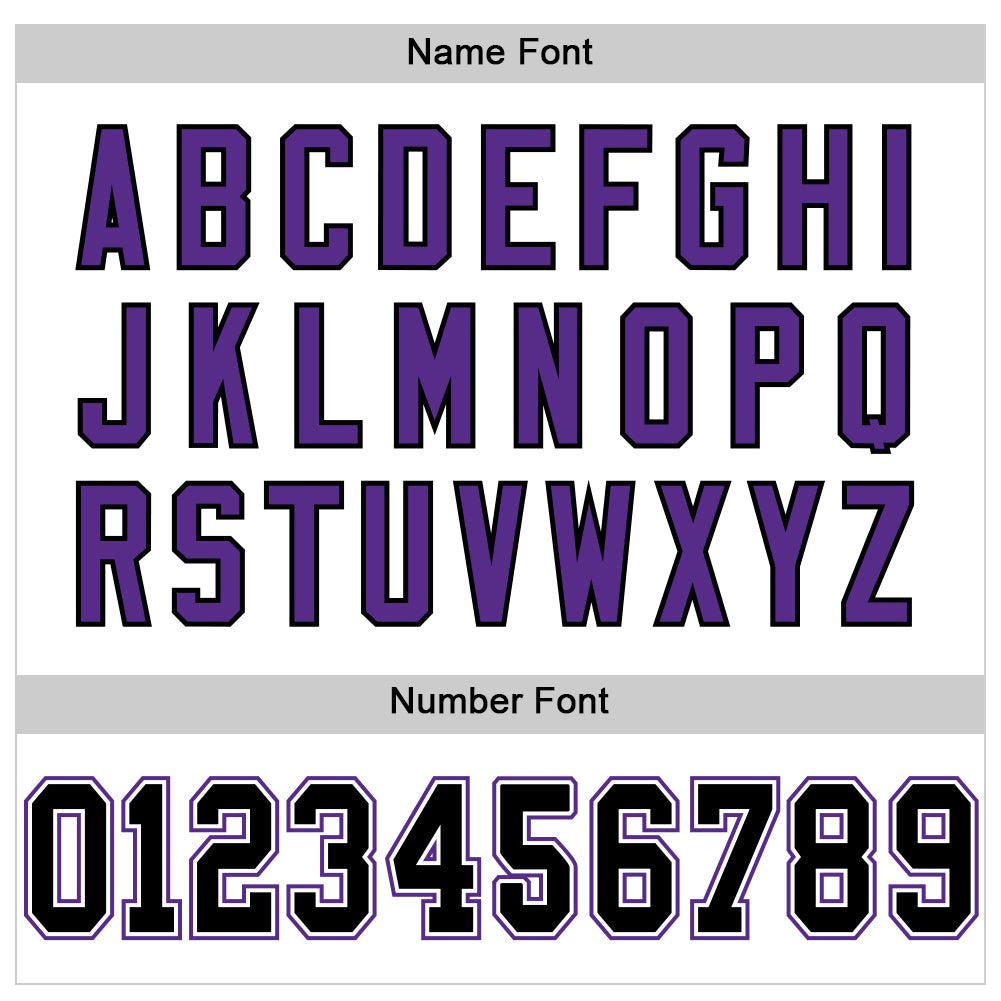 Custom White Black-Purple Mesh Authentic Football Jersey view 4