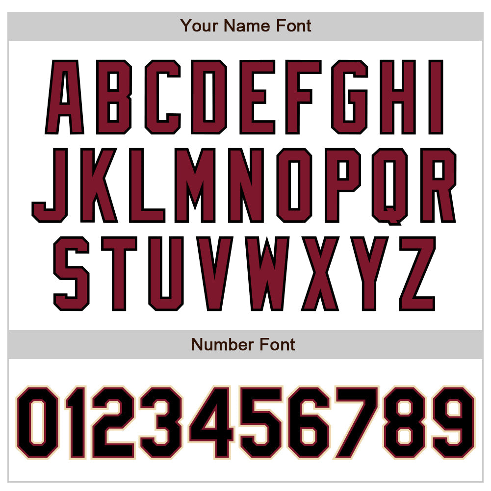 Custom White Black Crimson-Cream Authentic Baseball Jersey view 8