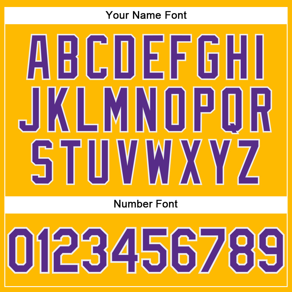Custom Yellow Purple-White Performance T-Shirt view 4