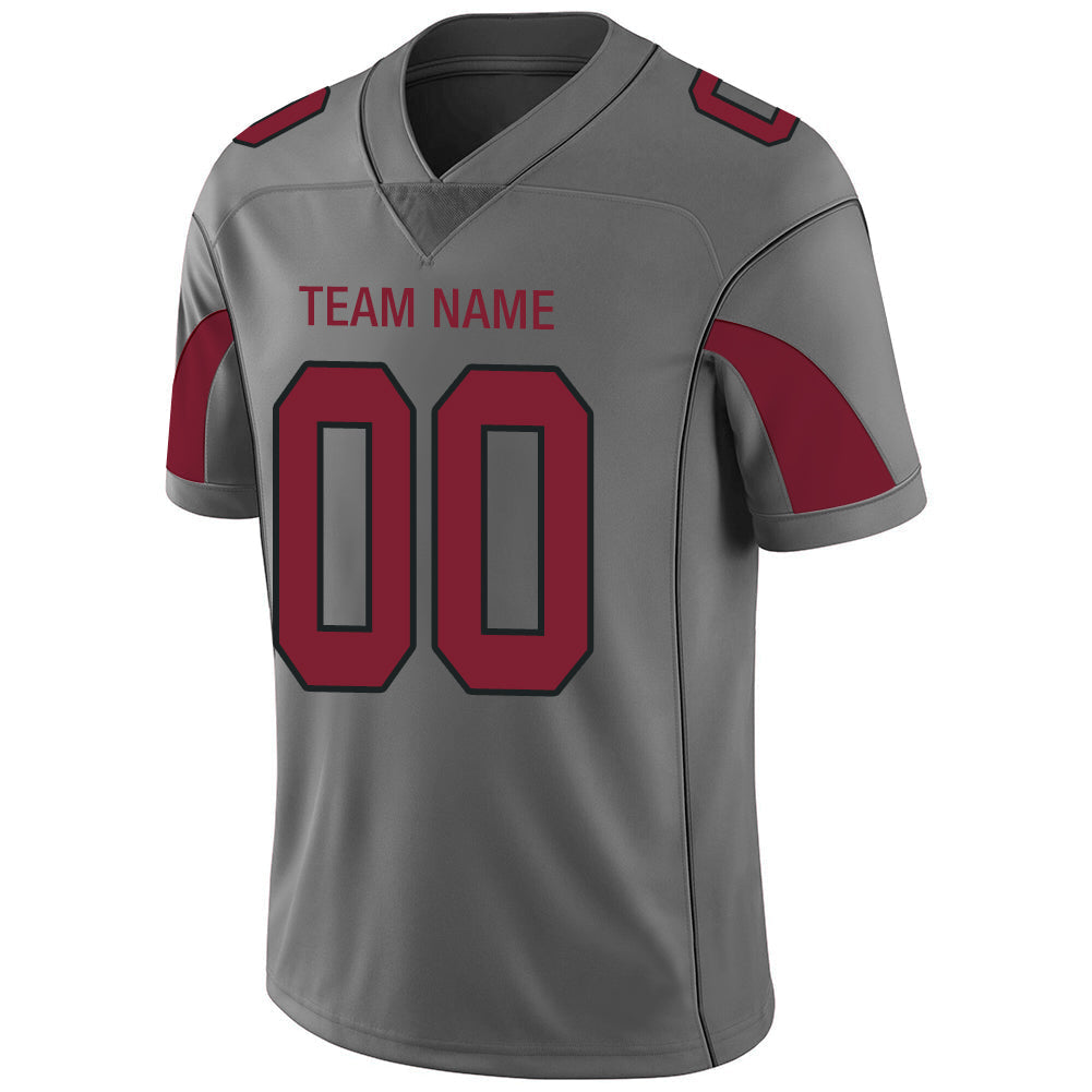 Custom A.Cardinal Stitched American Football Jerseys Personalize Birthday Gifts Grey Jersey view 4