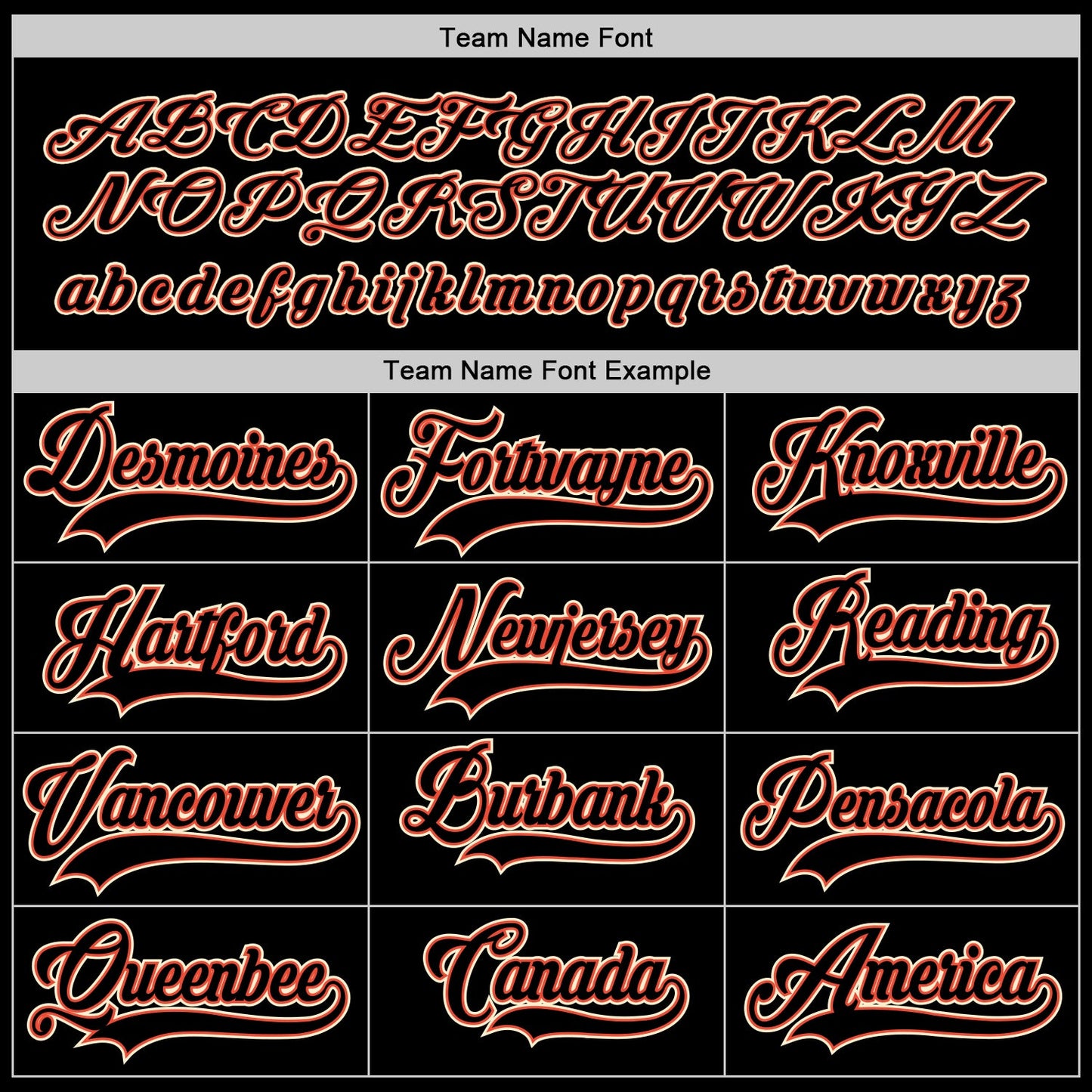 Custom Black Black-Orange Hockey Jersey view 7