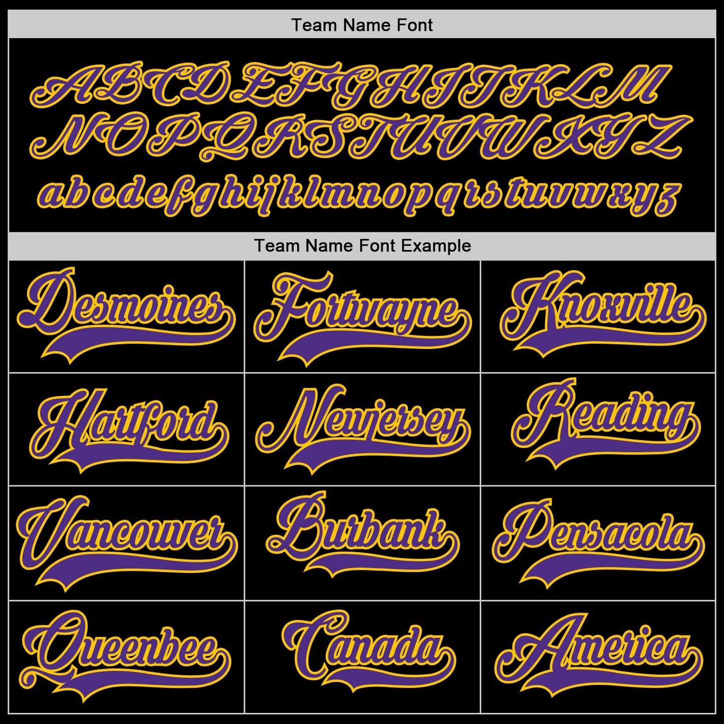 Custom Black Purple-Gold Hockey Jersey view 4