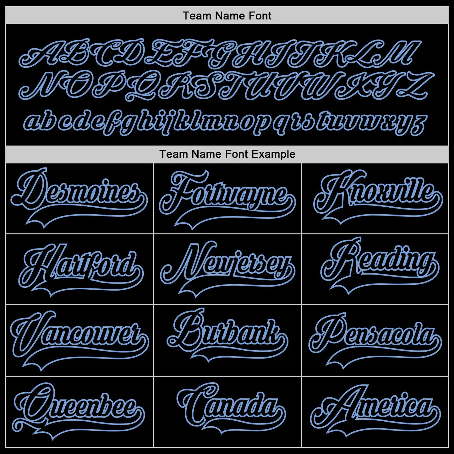 Custom Black Black-Light Blue Hockey Jersey view 4