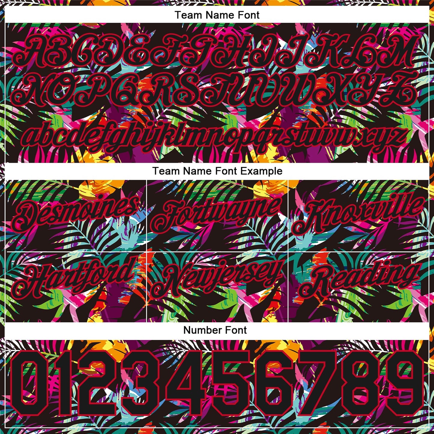 Custom Black Black-Red 3D Pattern Design Tropical Palm Leaves Authentic Basketball Shorts view 3
