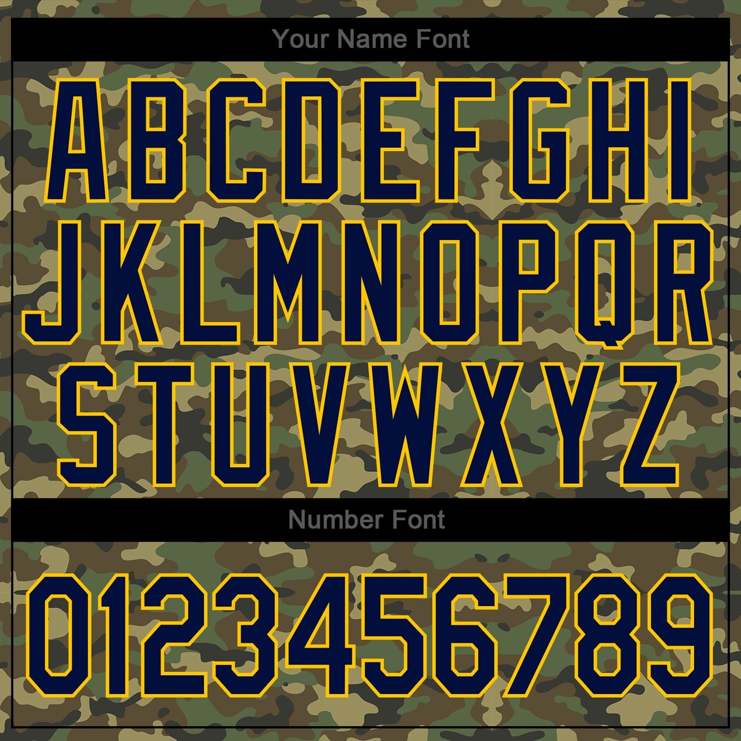 Custom Camo Navy-Gold Authentic Salute To Service Baseball Jersey view 5