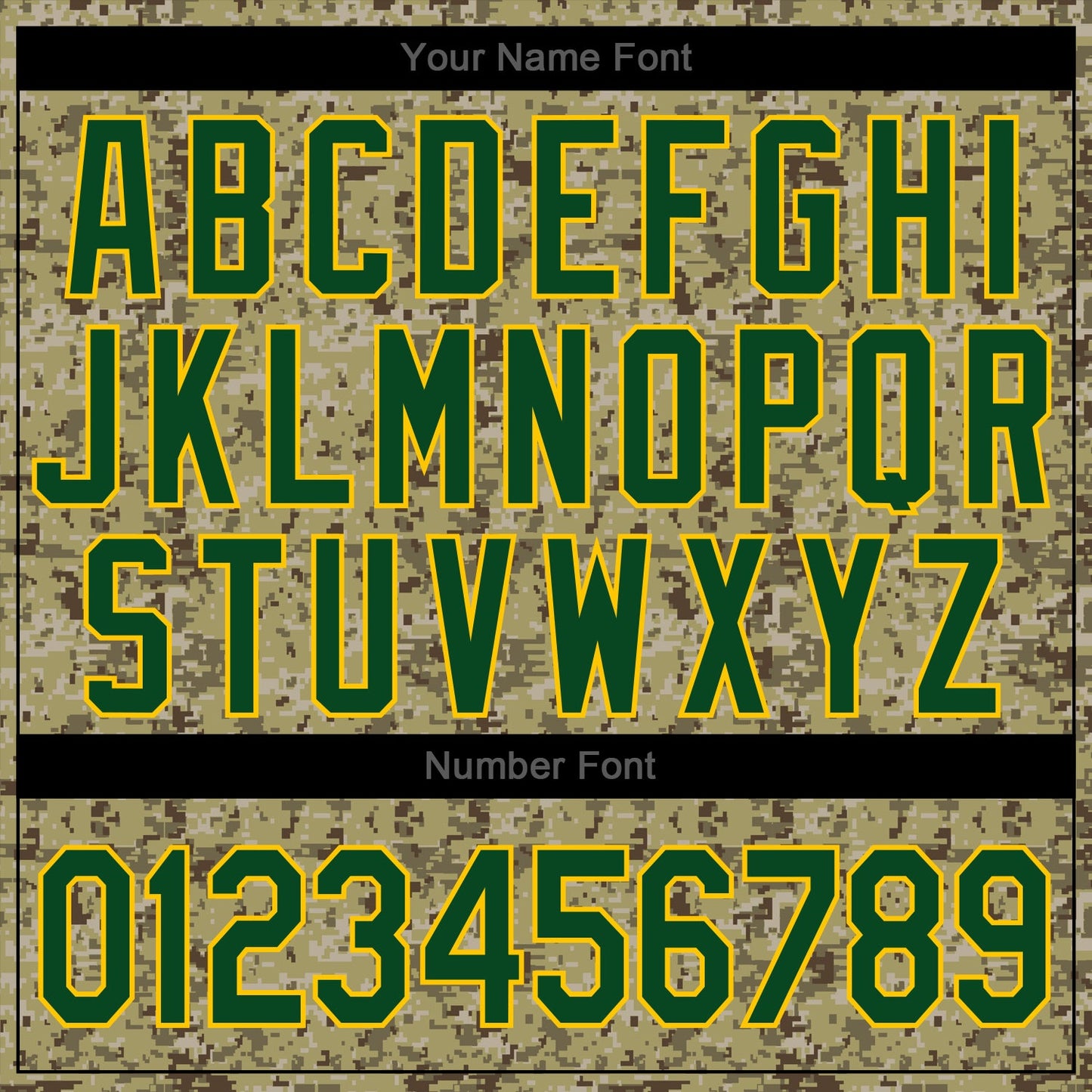 Custom Camo Green-Gold Authentic Salute To Service Baseball Jersey view 5