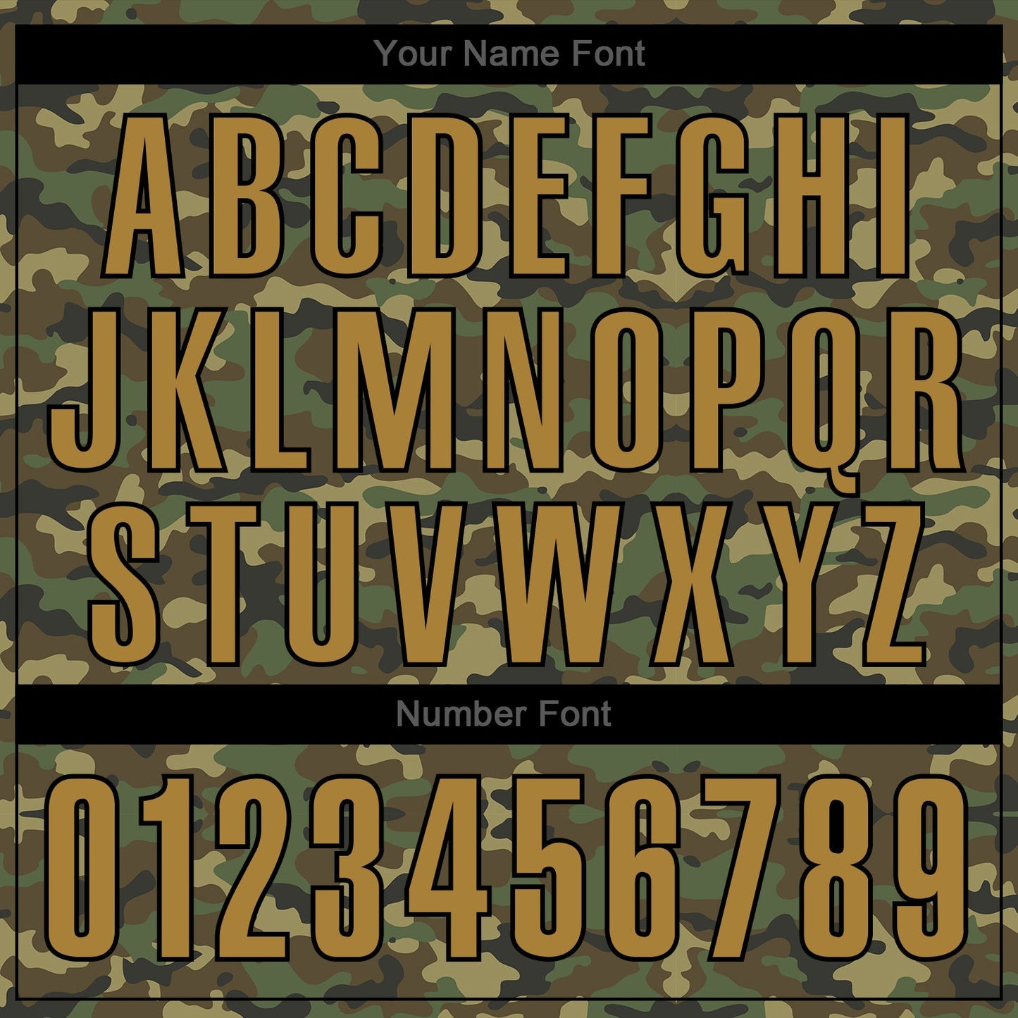 Custom Stitched Camo Old Gold-Black Sports Pullover Sweatshirt Salute To Service Hoodie view 6