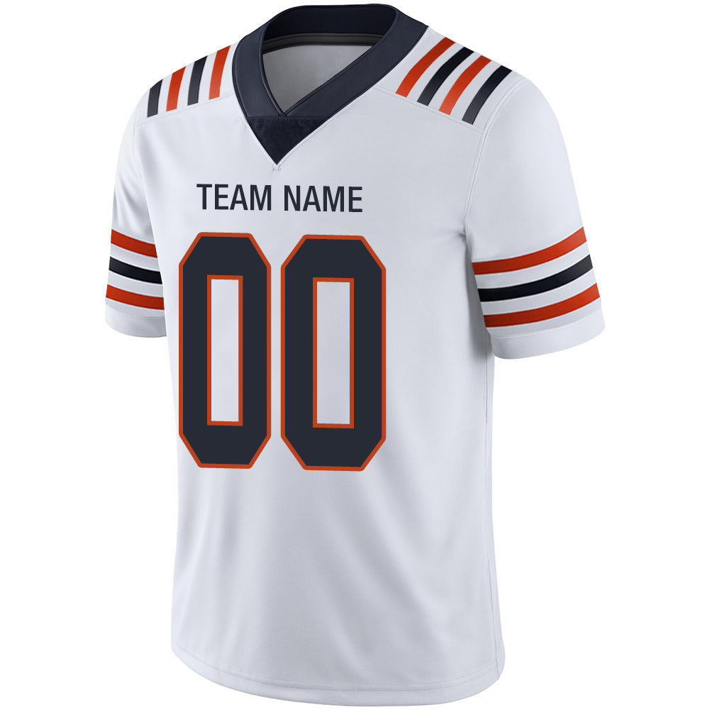 Custom C.Bear Stitched American Football Jerseys Personalize Birthday Gifts White Jersey view 4