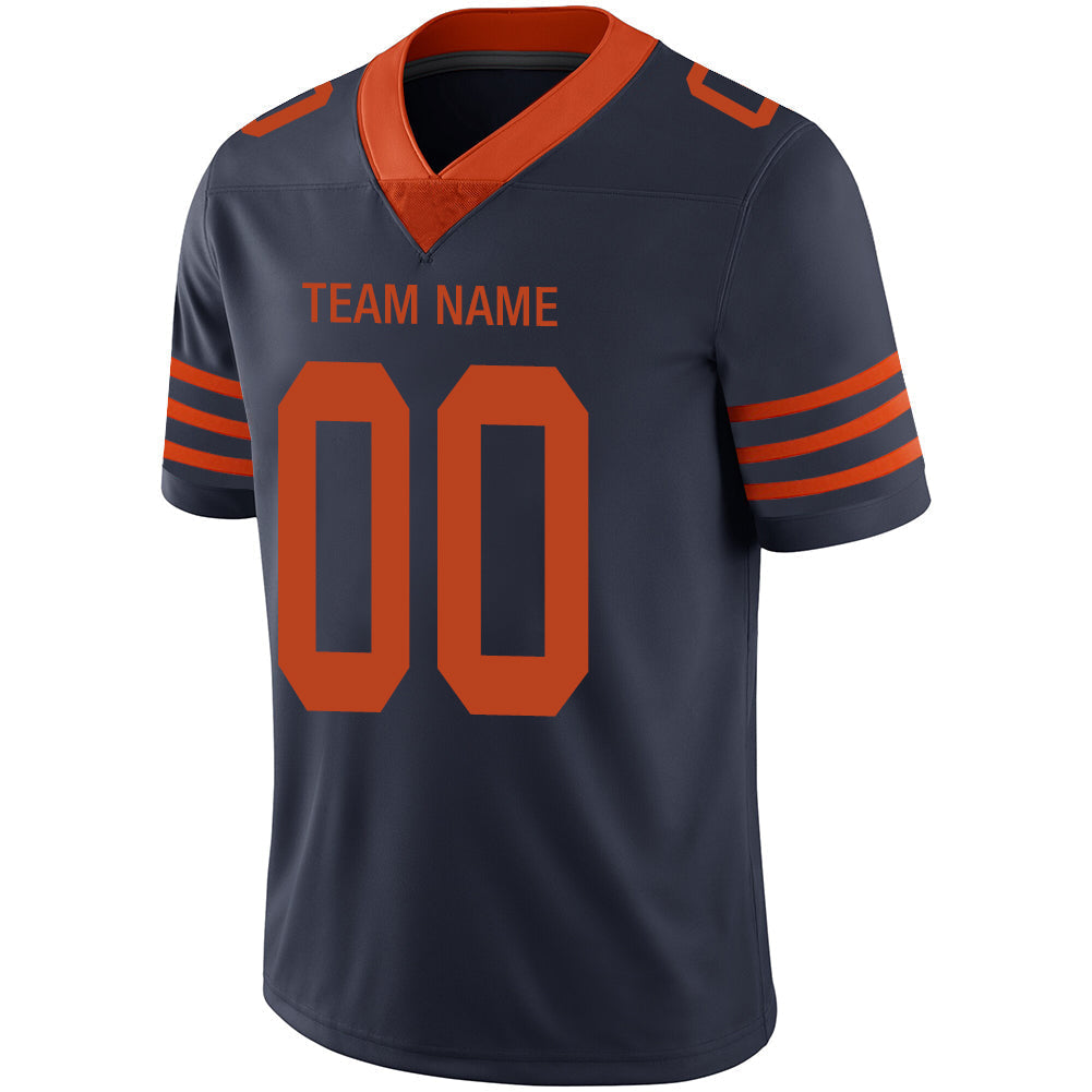 Custom C.Bear Stitched American Football Jerseys Personalize Birthday Gifts Navy Jersey view 4