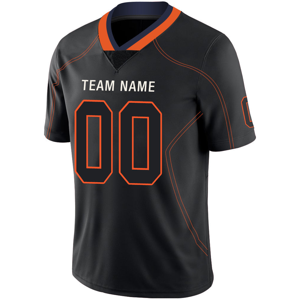 Custom C.Bear Stitched American Football Jerseys Personalize Birthday Gifts Black Jersey view 4