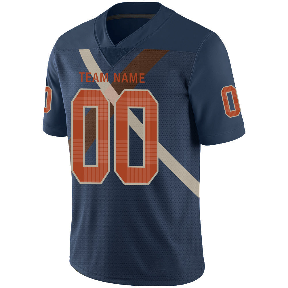 Custom C.Bengal Stitched American Football Jerseys Personalize Birthday Gifts Navy Jersey view 4