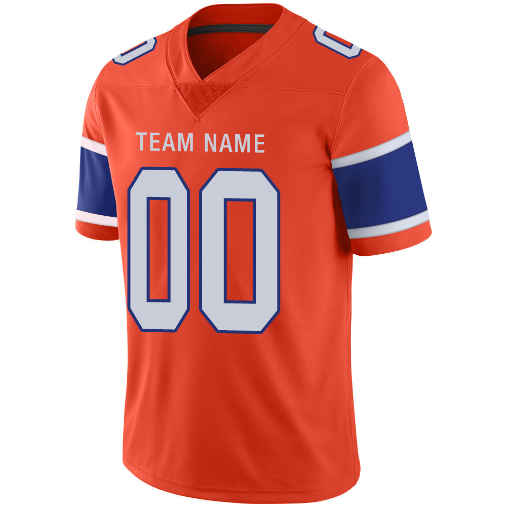 Custom D.Broncos Stitched American Football Jerseys Orange Personalize Birthday Gifts Jersey view 4