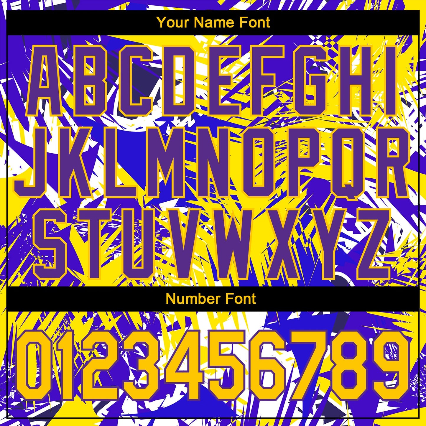 Custom Graffiti Pattern Gold-Purple 3D Performance T-Shirt view 4