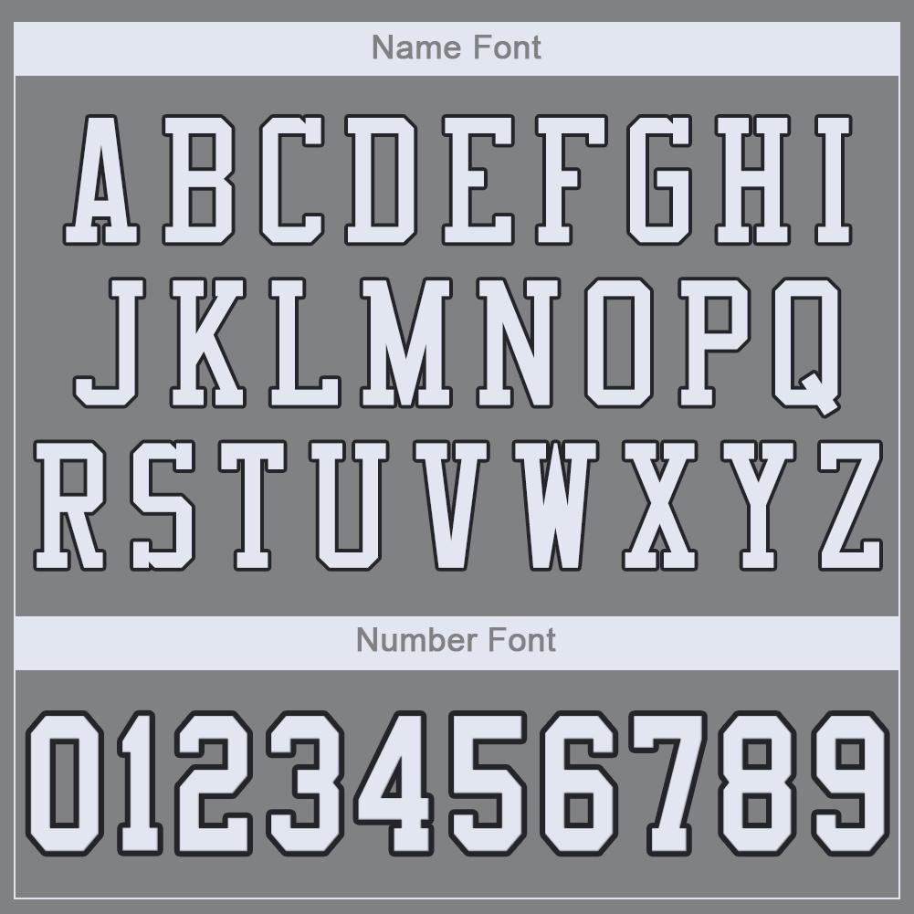 Custom Gray White-Black Mesh Authentic Football Jersey view 5