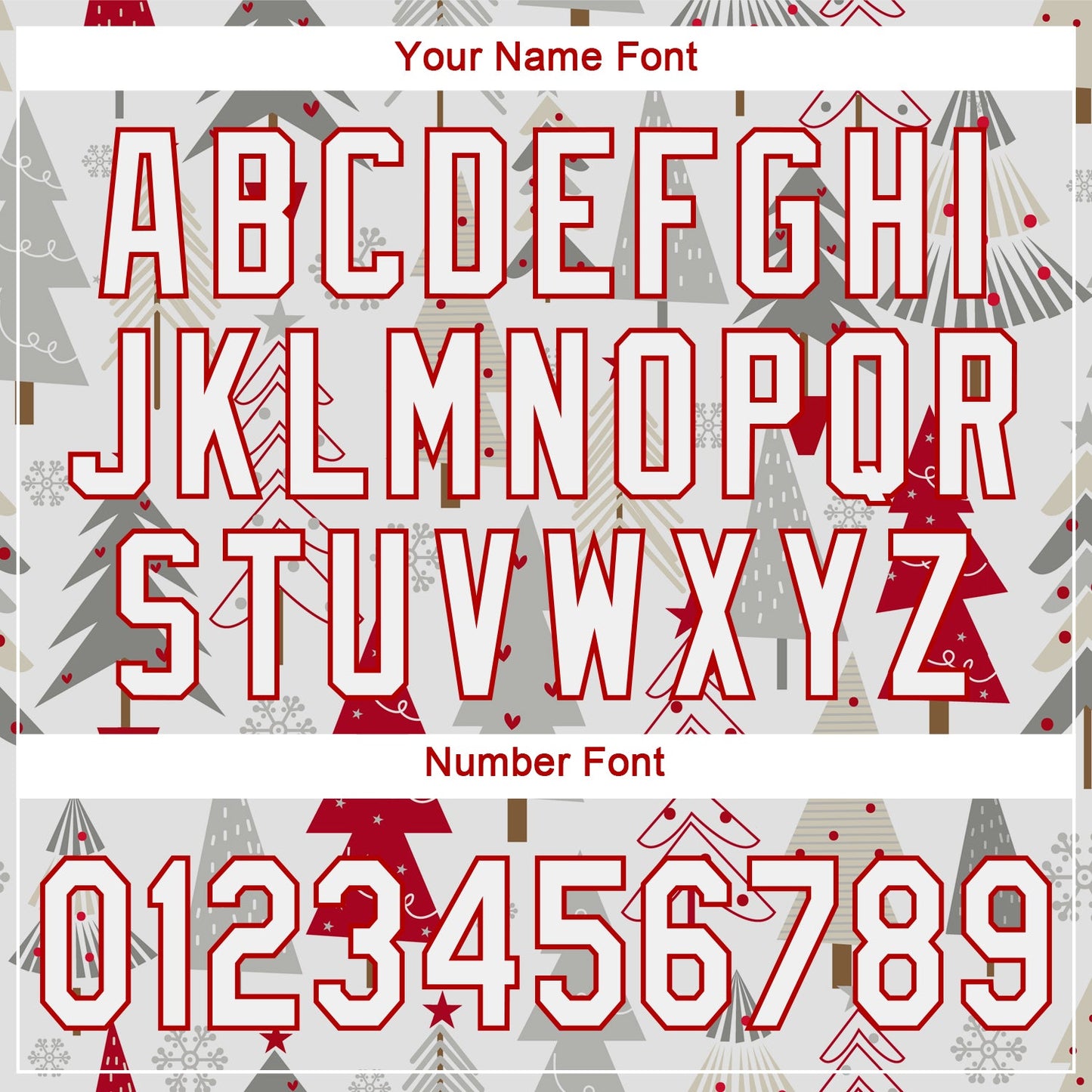 Custom Gray White-Red Christmas 3D Authentic Baseball Jersey view 5