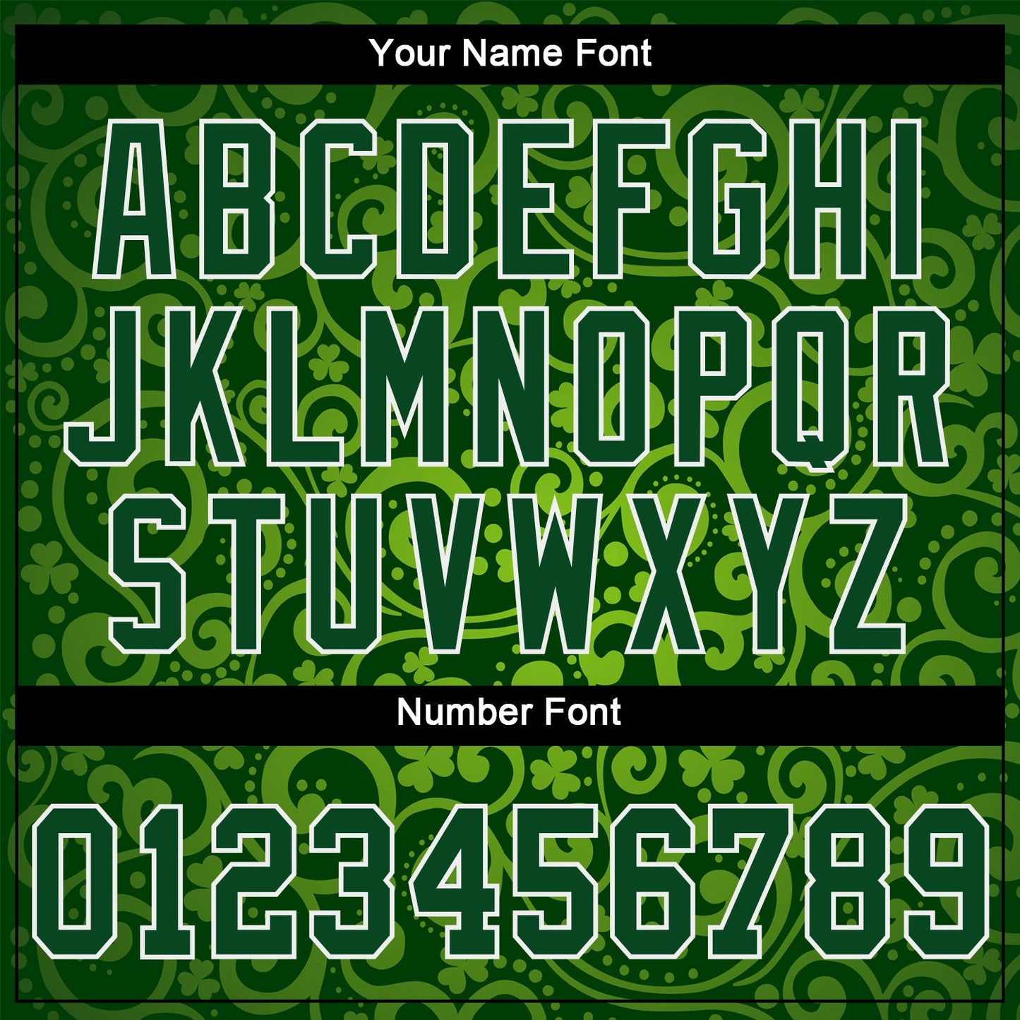 Custom Green Green-White 3D Pattern Design Authentic St. Patrick's Day Baseball Jersey view 5
