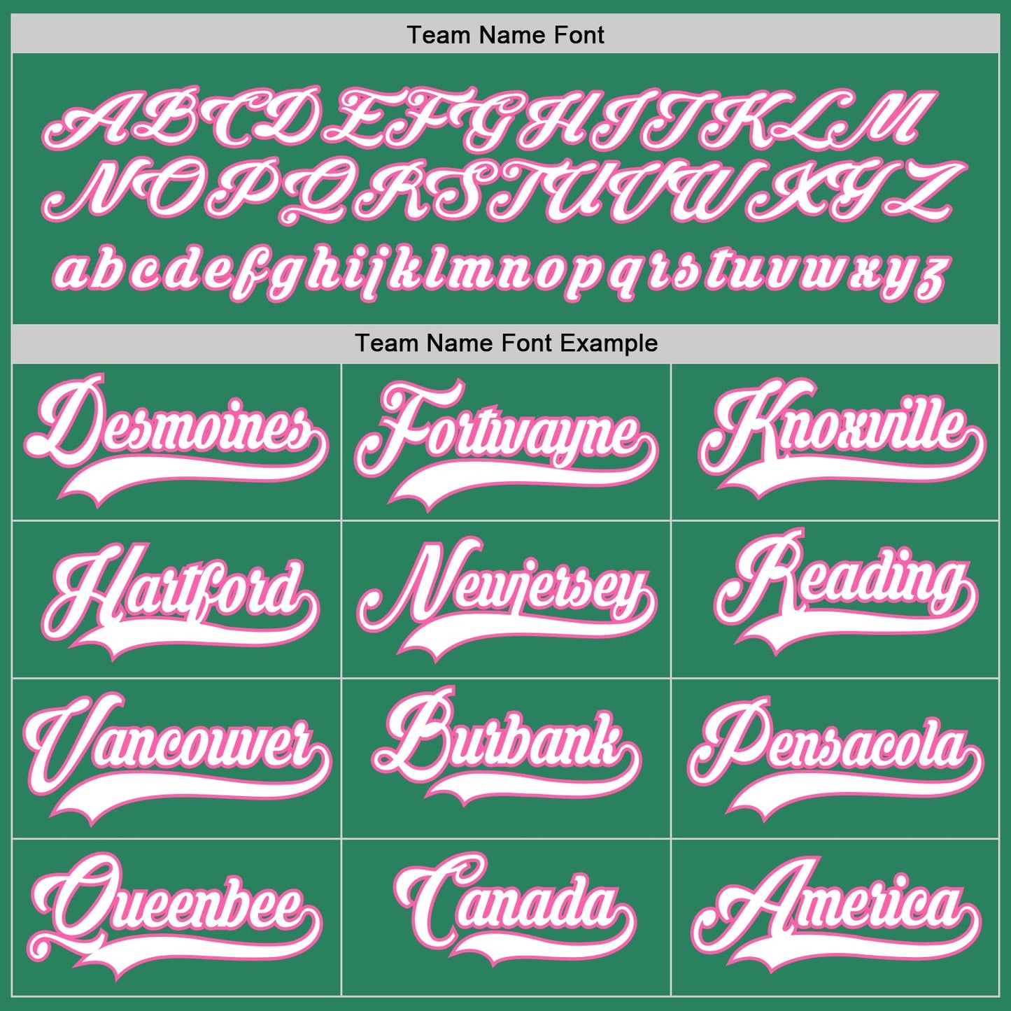 Custom Kelly Green White-Pink Hockey Jersey view 4