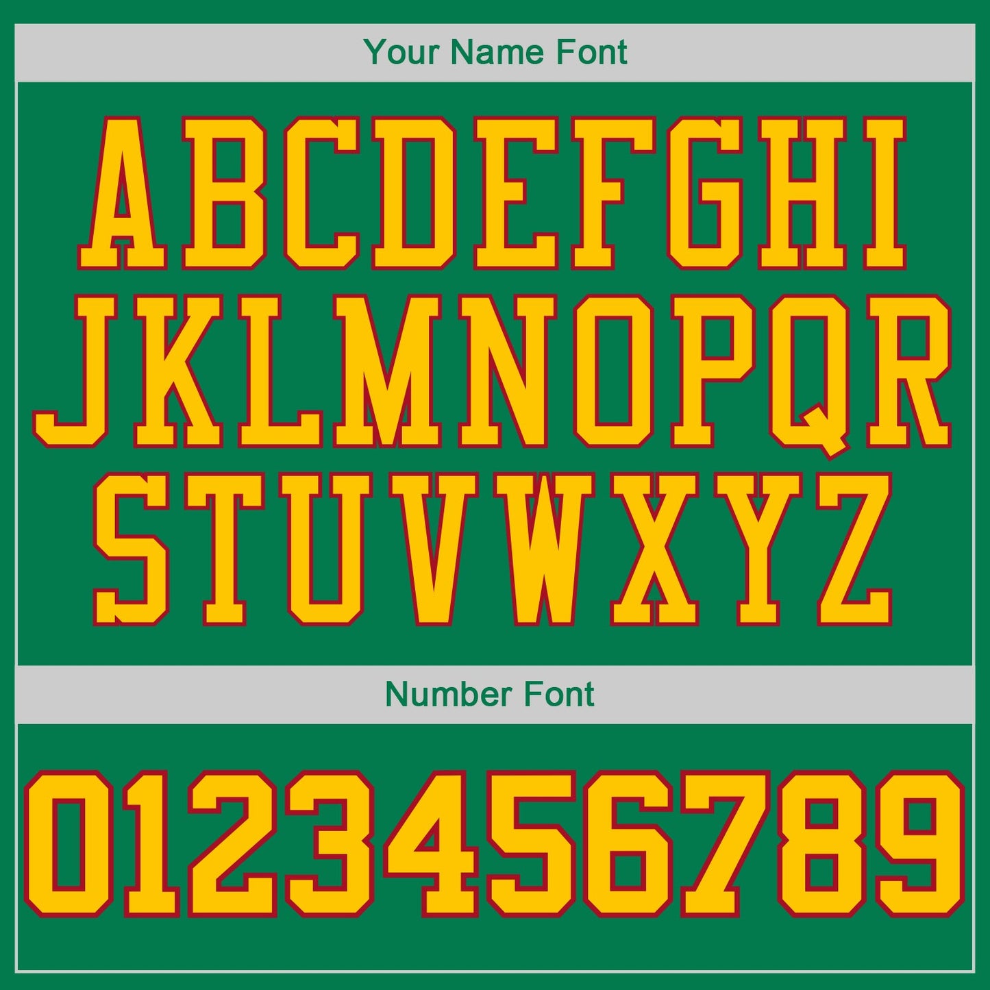 Custom Stitched Kelly Green Gold-Red Sports Pullover Sweatshirt Hoodie view 4