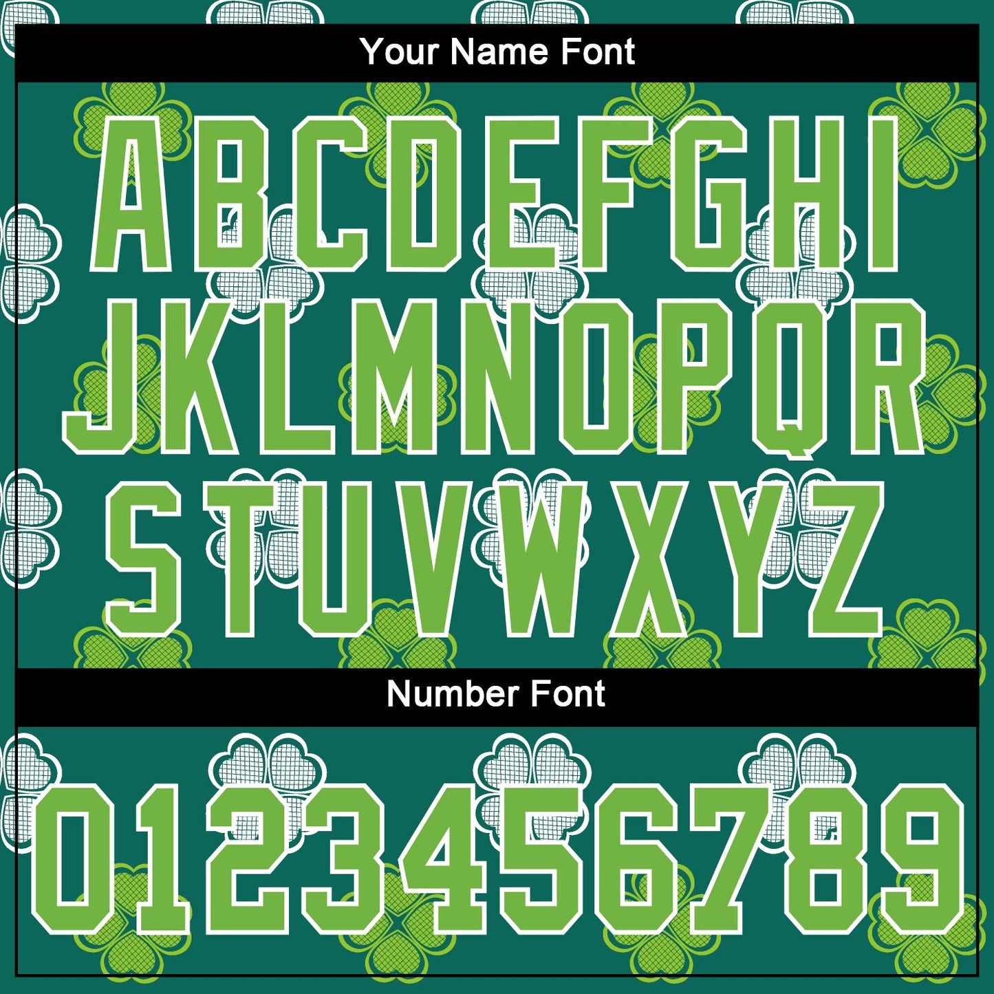 Custom Kelly Green Neon Green-White 3D Pattern Design Authentic St. Patrick's Day Baseball Jersey view 5