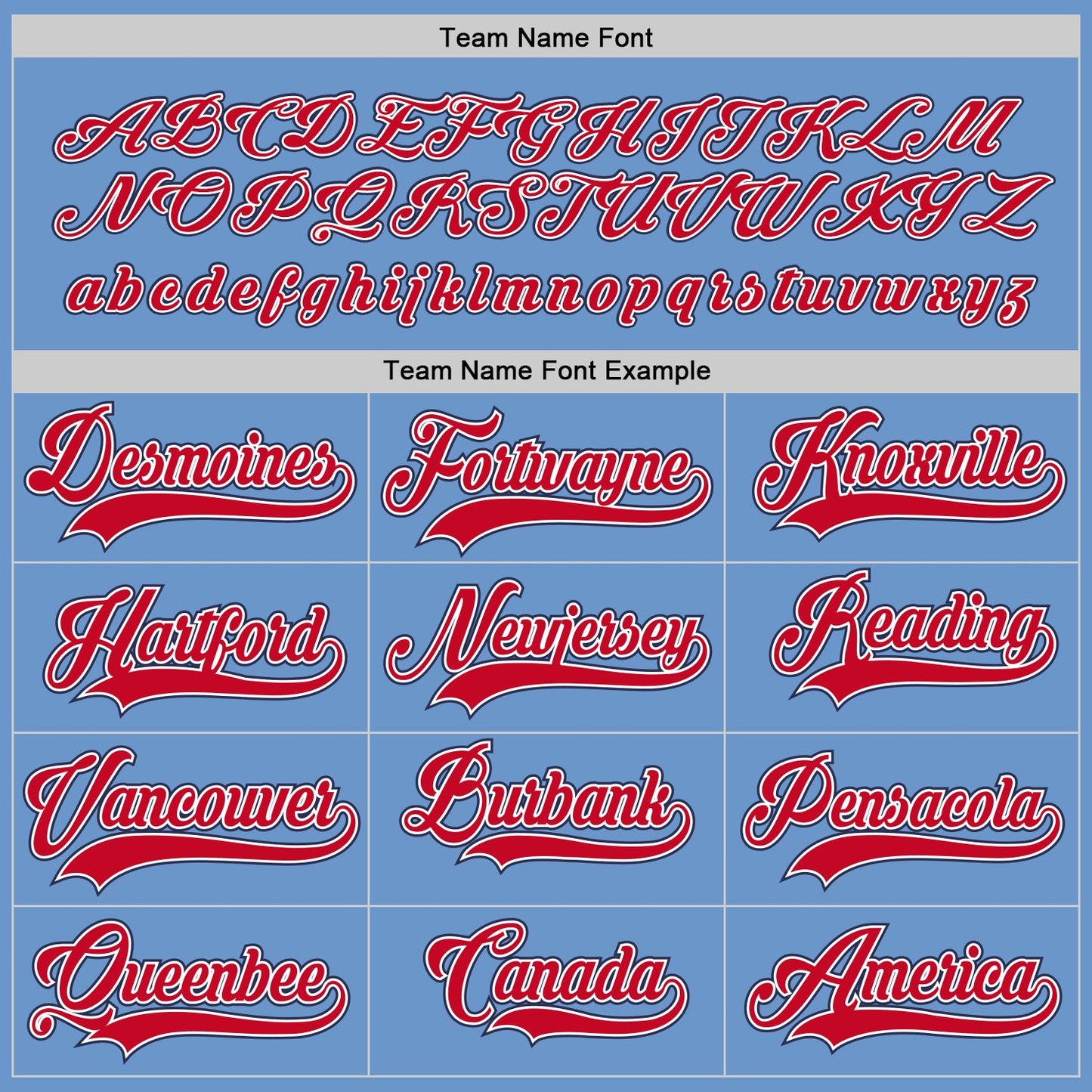 Custom Light Blue Red-Navy Hockey Jersey view 4