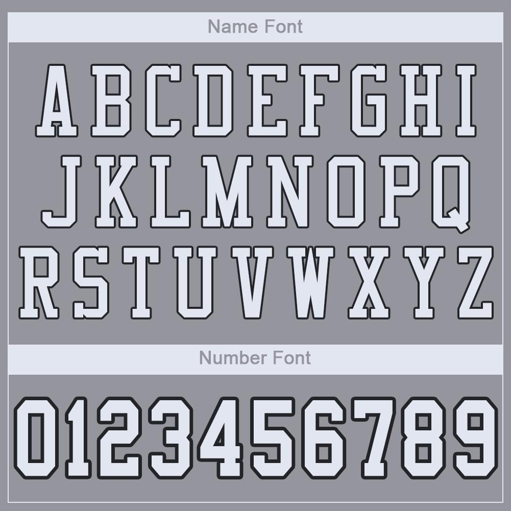 Custom Light Gray White-Black Mesh Authentic Football Jersey view 5
