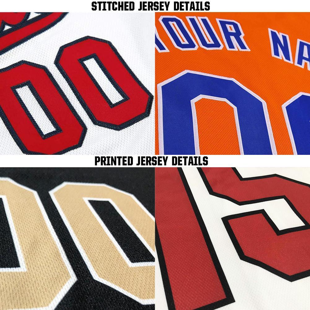 Custom Navy Gold Baseball Jersey view 6