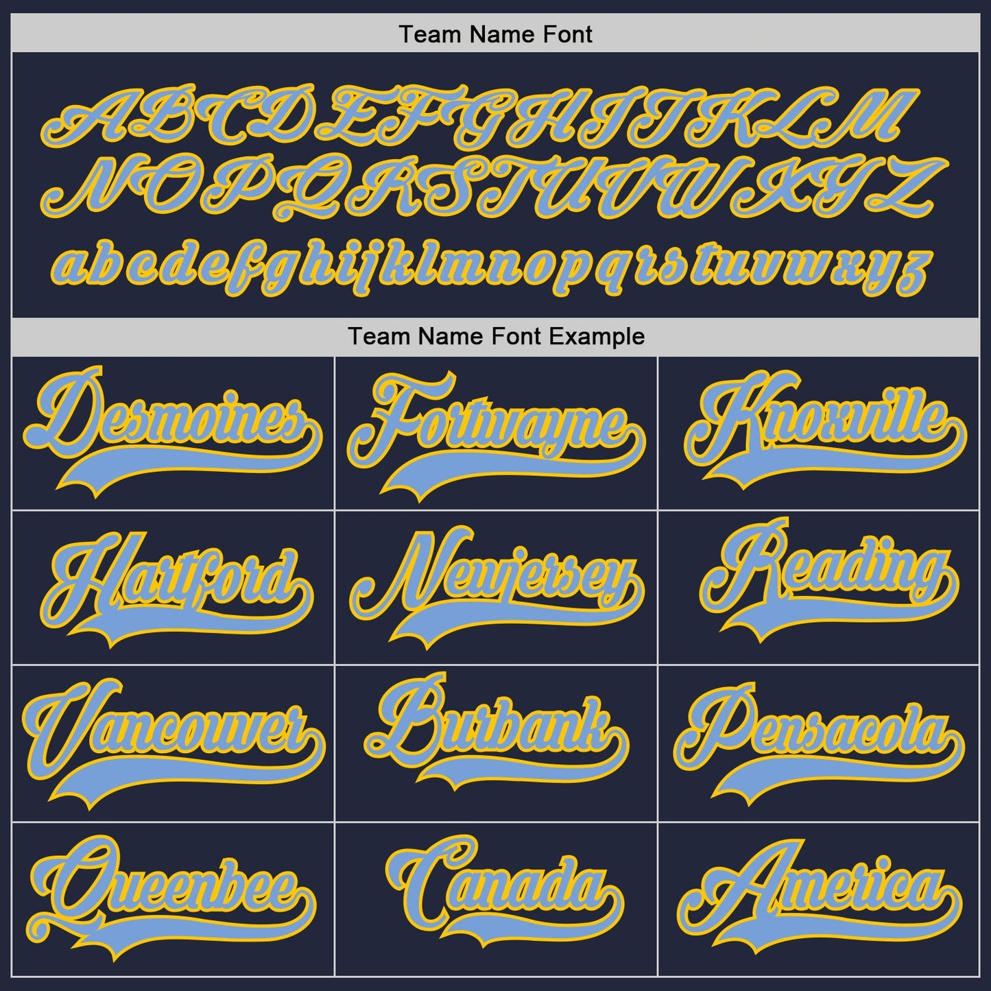 Custom Navy Light Blue-Gold Hockey Jersey view 4