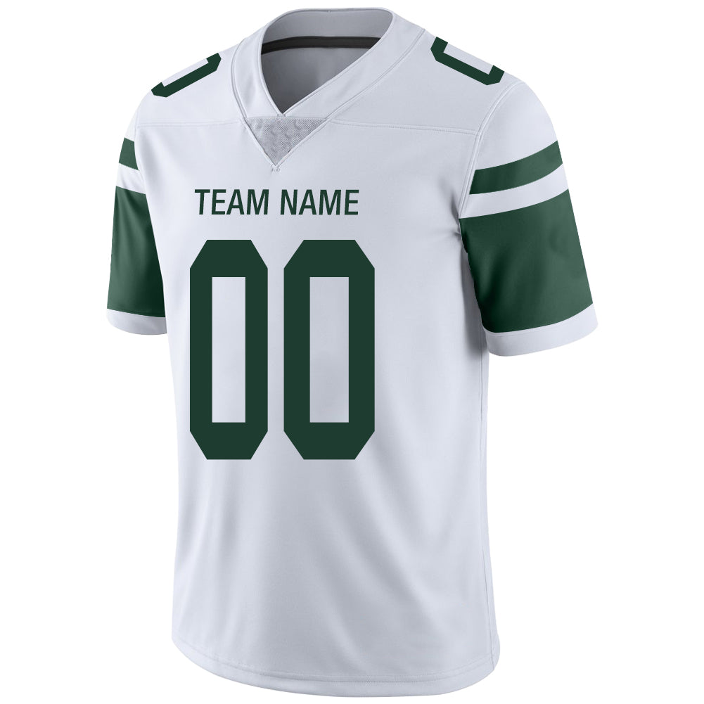 Custom NY.Jets Stitched American Football Jerseys Personalize Birthday Gifts White Jersey view 4