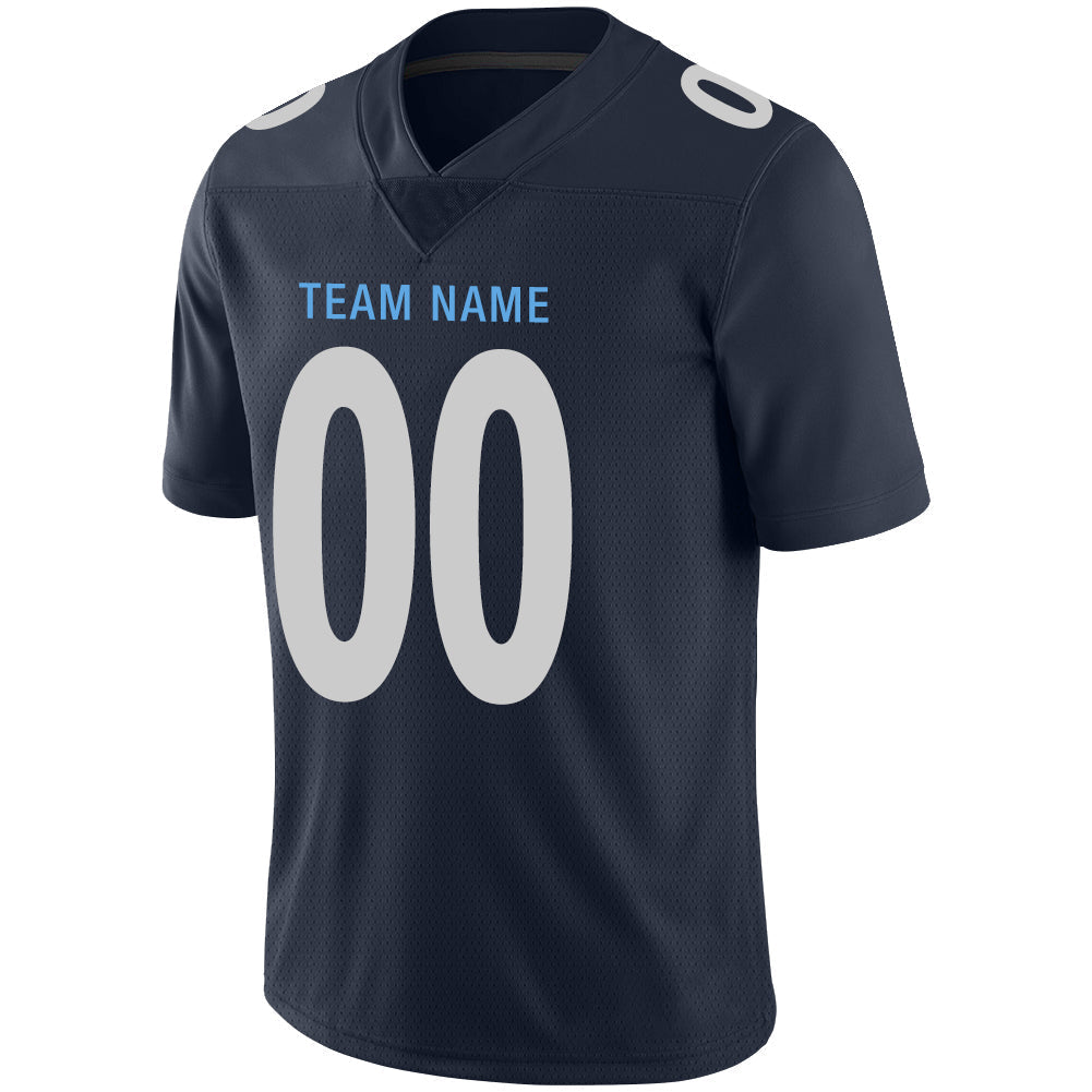 Custom NY.Jets Stitched American Football Jerseys Personalize Birthday Gifts Navy Jersey view 4