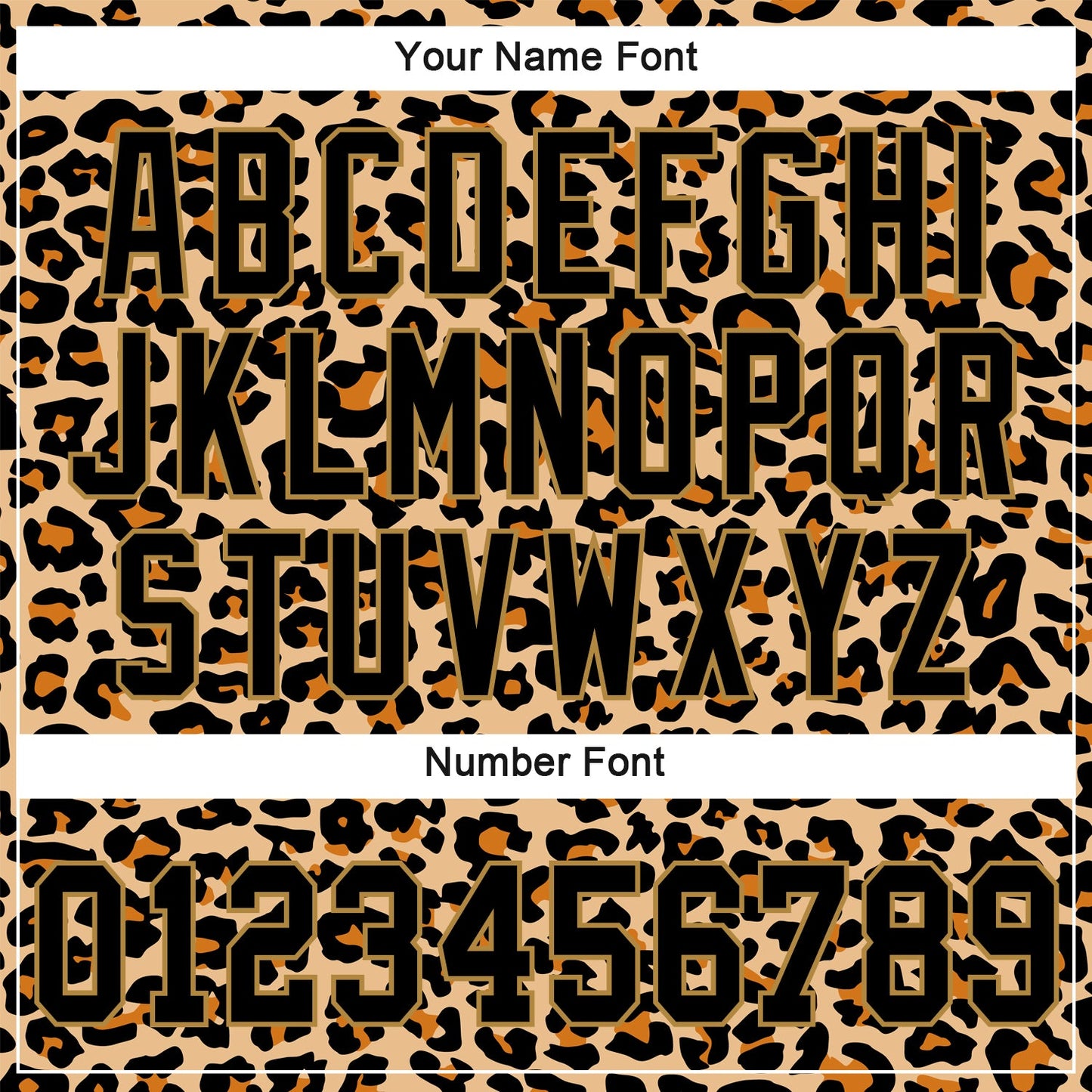 Custom Old Gold Black-Old Gold 3D Pattern Design Leopard Authentic Baseball Jersey view 5