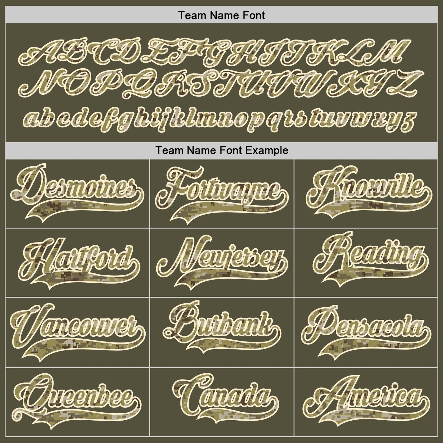 Custom Olive Camo-Cream Salute To Service Hockey Jersey view 4