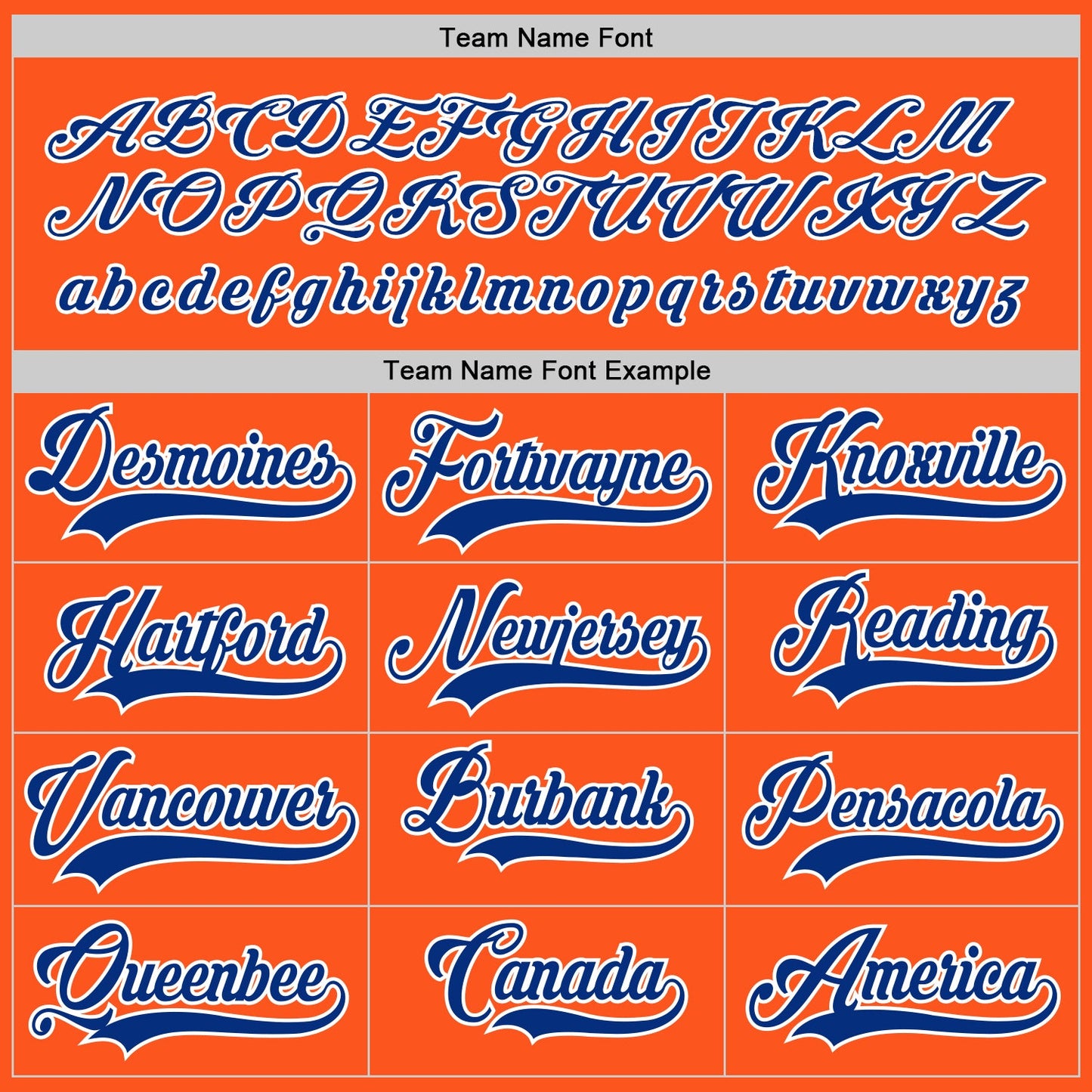 Custom Orange Royal-White Hockey Jersey view 4