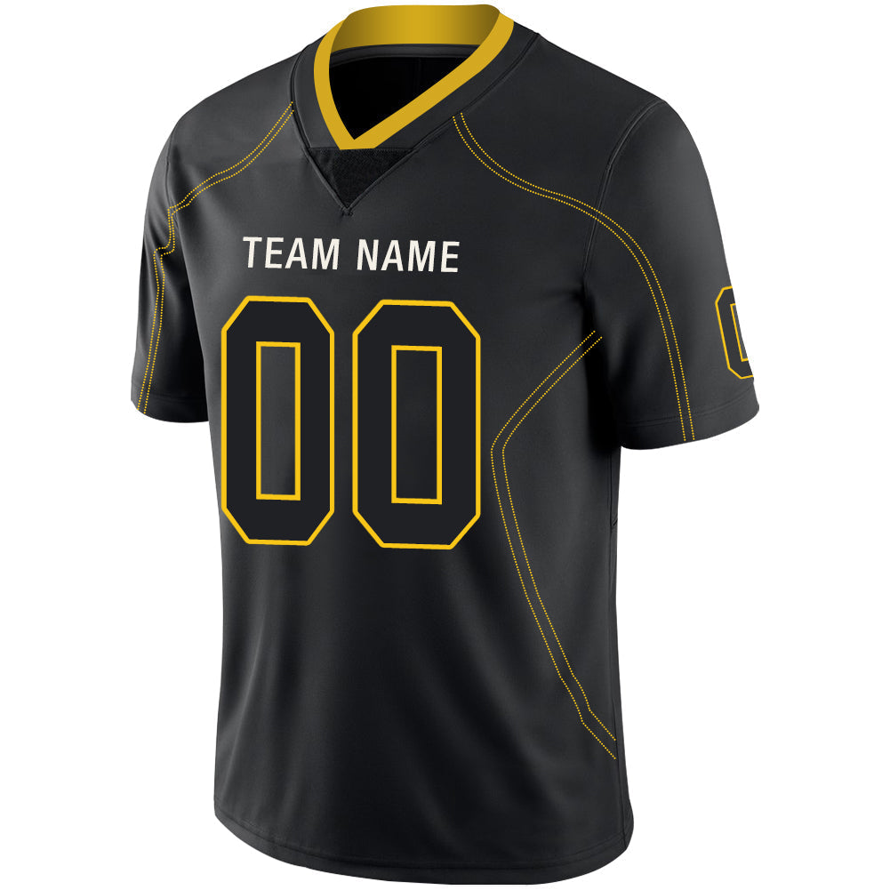 Custom P.Steelers Stitched American Football Jerseys Personalize Birthday Gifts Black Jersey view 4
