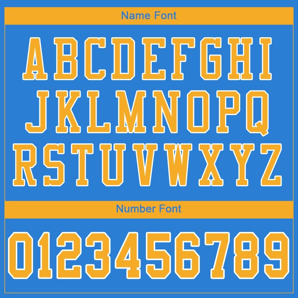 Custom Powder Blue Gold-White Mesh Authentic Football Jersey view 5