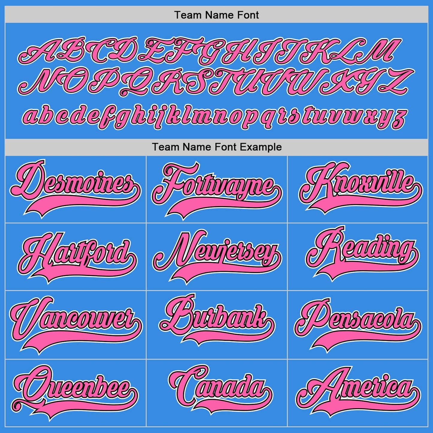 Custom Powder Blue Pink-Black Hockey Jersey view 4