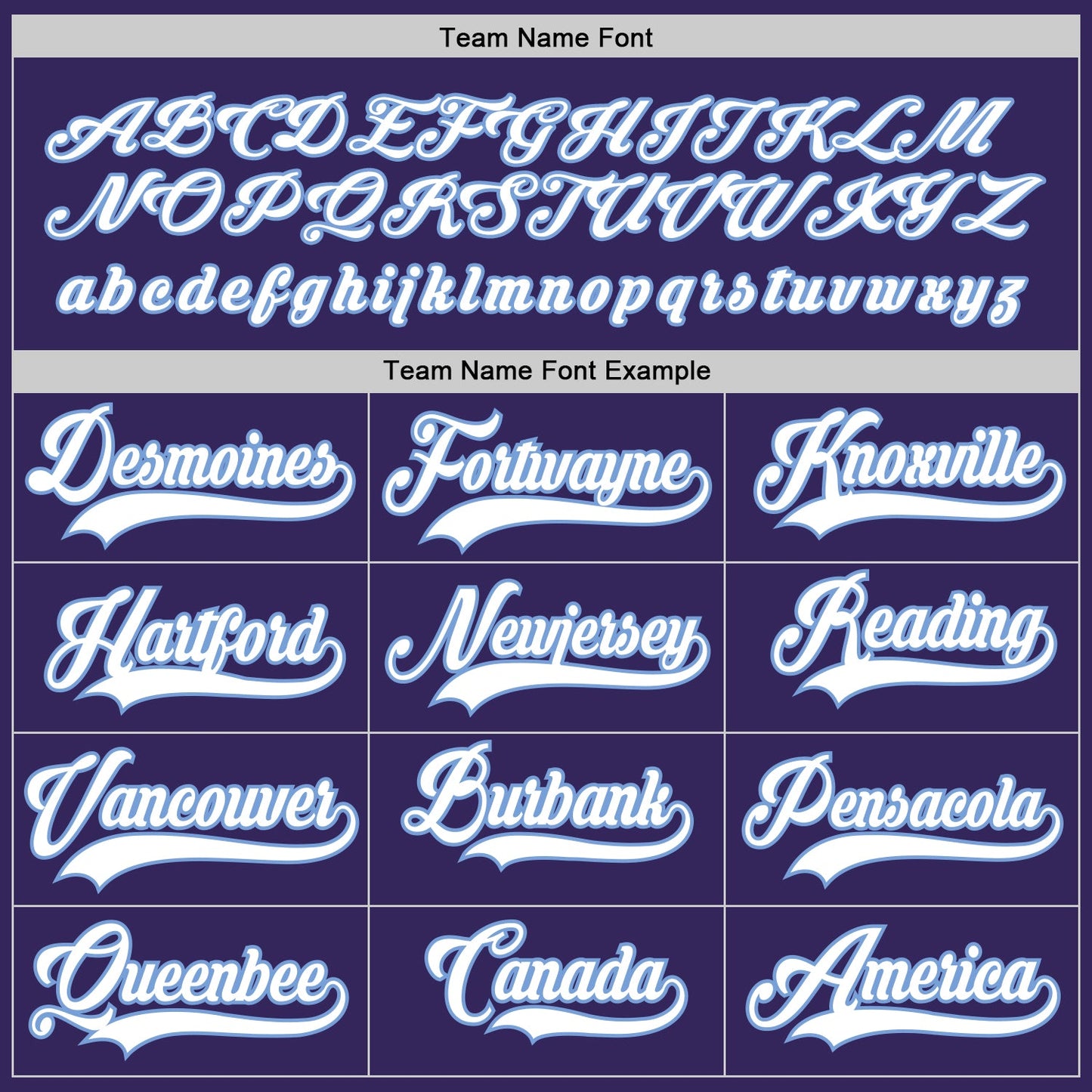 Custom Purple White-Light Blue Hockey Jersey view 4