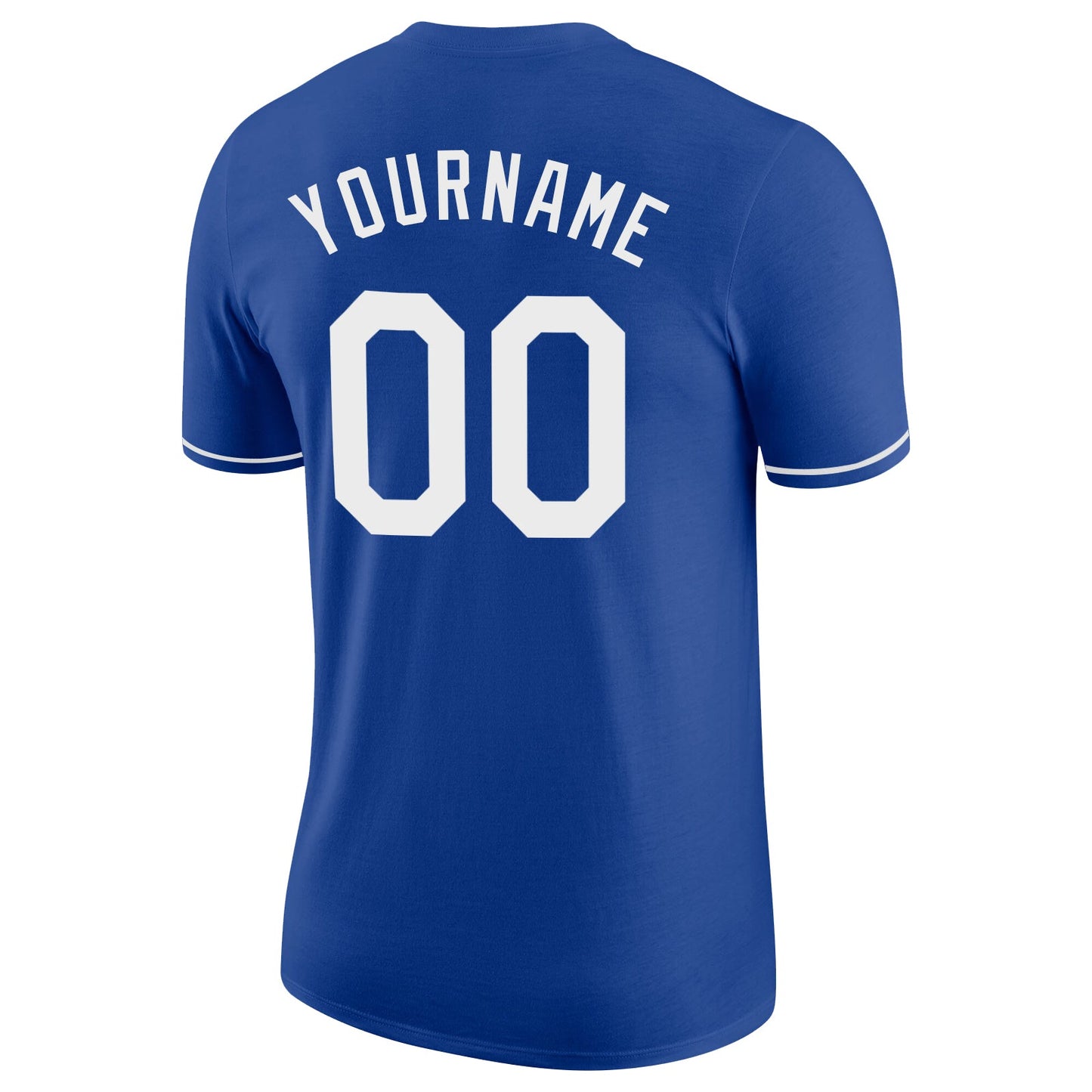 Custom Royal White-Red Performance T-Shirt view 7